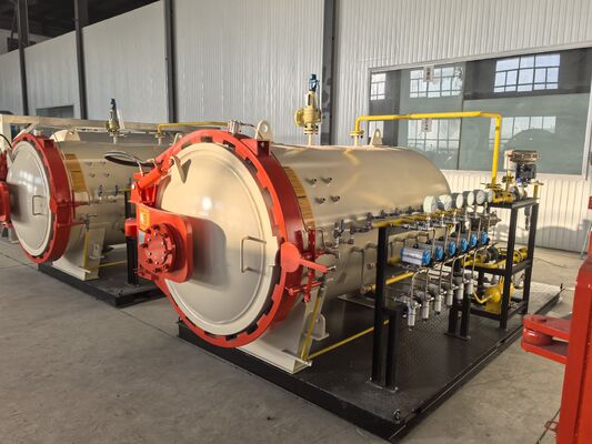 Autoclaves en fibre de verre pour l'industrie électronique, à porte hydraulique, pour la production de produits composites