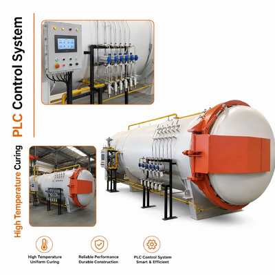 Autoclave composite homologuée ISO appliquée dans un atelier de composants d'aéronefs