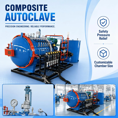 Moteur d'autoclave industriel certifié CE de haute puissance 10 kW-700 kW, régulation précise de la température et de la pression 380V/410V/220V