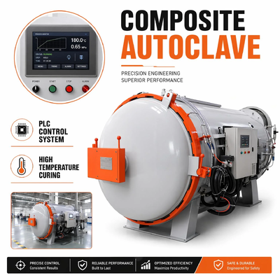 L'acier inoxydable certifié CE ISO 2.0x6.0m 170 à pression stable en caoutchouc à vulcanisation par autoclave contrôle PLC pour rouleau de tuyau en caoutchouc