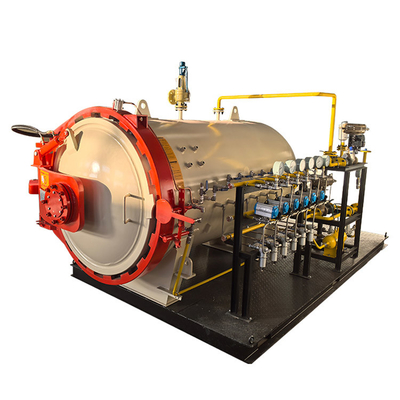 Système de verrouillage de sécurité de l'autoclave sur le terrain de sport Contrôle indépendant du vide Production Autoclave composite avec noyau moteur