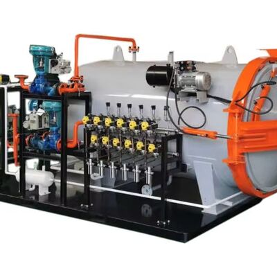 Machine de siège en fibre de carbone haute pression moteur autoclave composite à double paroi réservoir haute température grande capacité