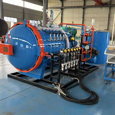 Moteur d'autoclave à presse chaude verticale certifié CE, acier inoxydable, composite d'articles de sport utilisés, chauffage rapide, économie d'énergie